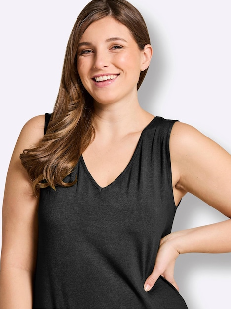 Shirttop Shirttop mit Bindeband im Nacken Ärmellos