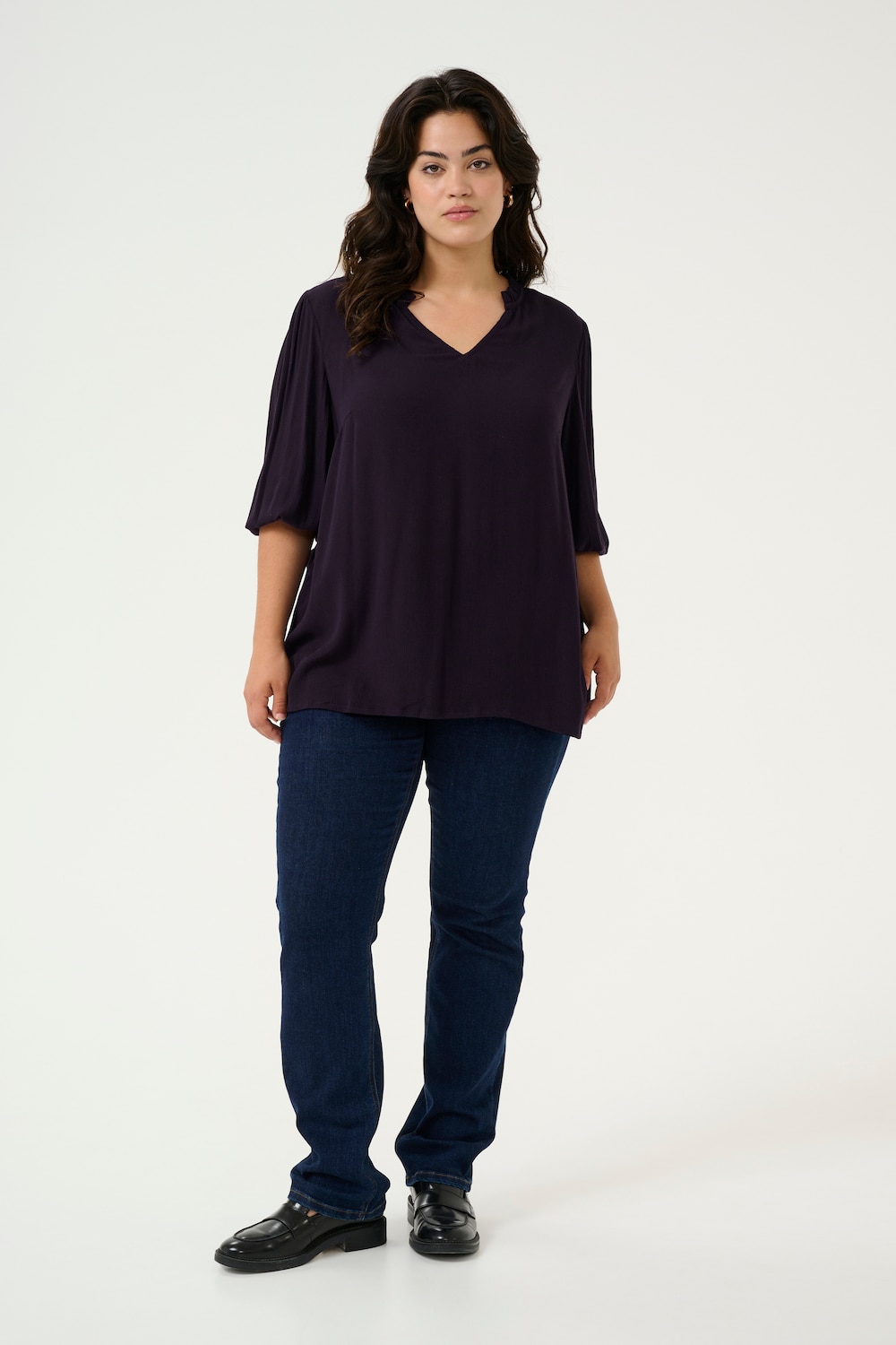 Langarm-Bluse Regular fit