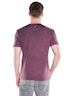 Herren Rundhals T-Shirt mit Logo , Bordeaux