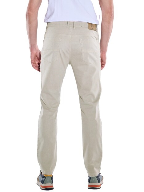 engbers Herren 5-Pocket-Hose regular , Braunbeige