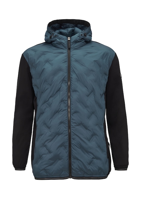 Leichte Steppjacke im Fabricmix