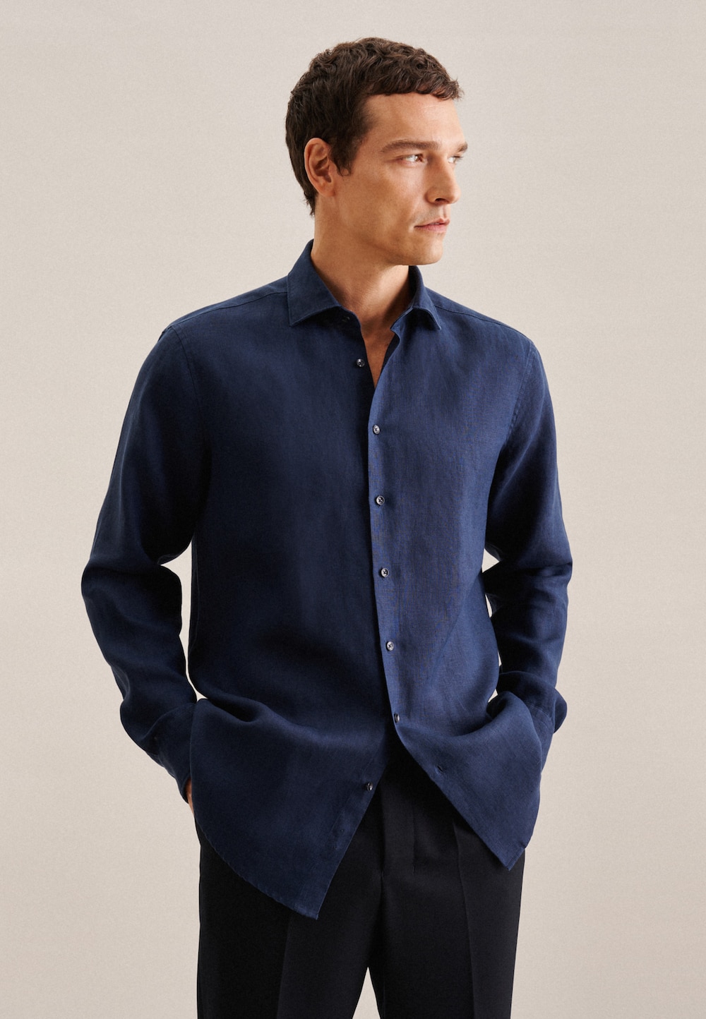 Herren Business Hemd - Uni