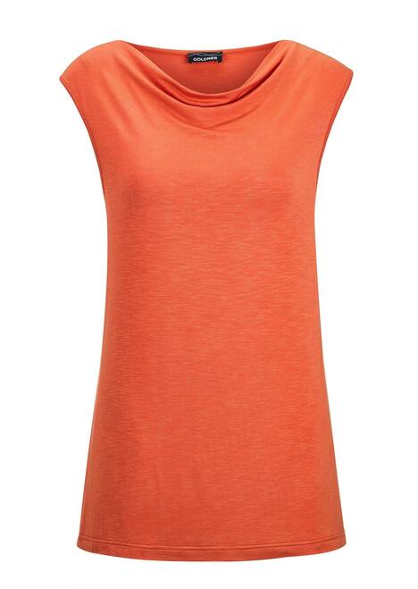 Ärmelloses Top in Viskose-Jersey