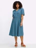 Kleid Kurzarm Ohne Kragen