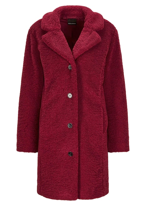 Kuscheliger Teddymantel, Reverskragen