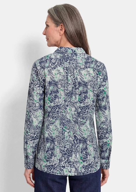 Hemdbluse mit Paisley-Druck