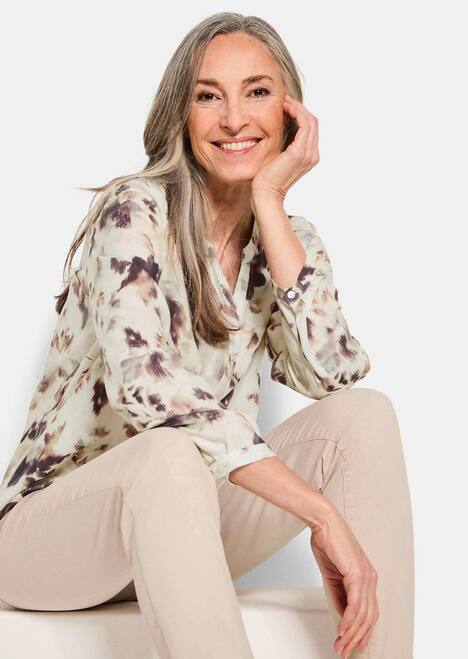 GOLDNER Blouse met print Gedessineerde blouse met unieke print