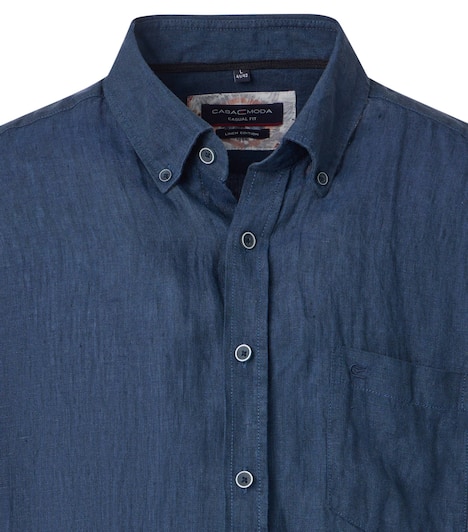 Leinenhemd uni Casual Fit