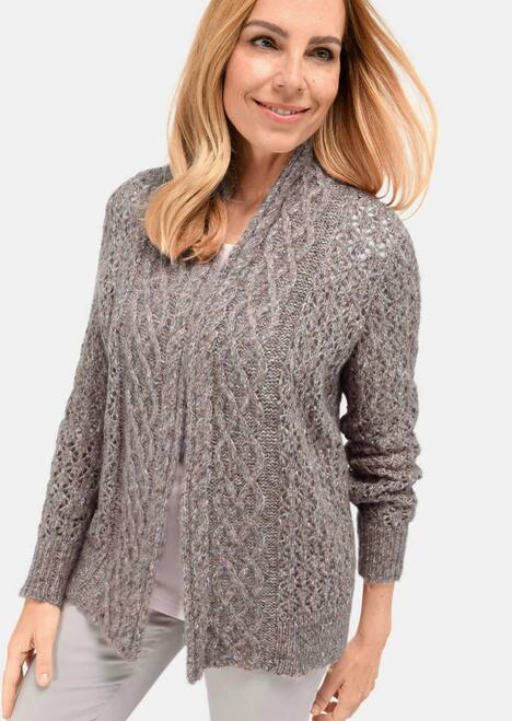 Trageangenehme offene Strickjacke