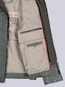 Herren Lederjacke aus Lammleder mit abnehmbarer Blende , Oliv