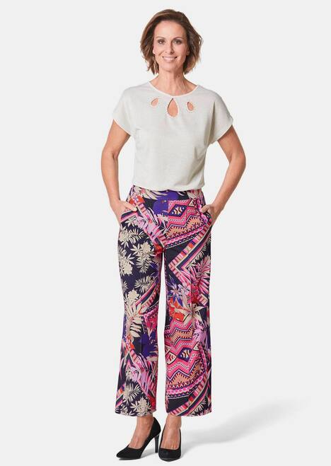 GOLDNER Culotte VERA Comfortabel elastische culotte VERA met print