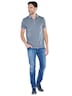 Herren Polo-Shirt meliert , Grau