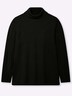 Pullover Langarm Jersey Uni Rollkragen