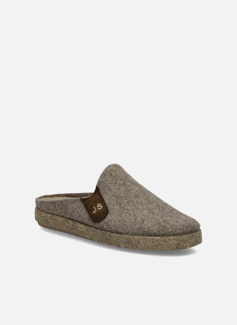 Herren Hausschuh Clemens 01, braun-kombi