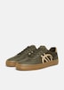 Sneaker in Leder-Optik mit Artwork-Details