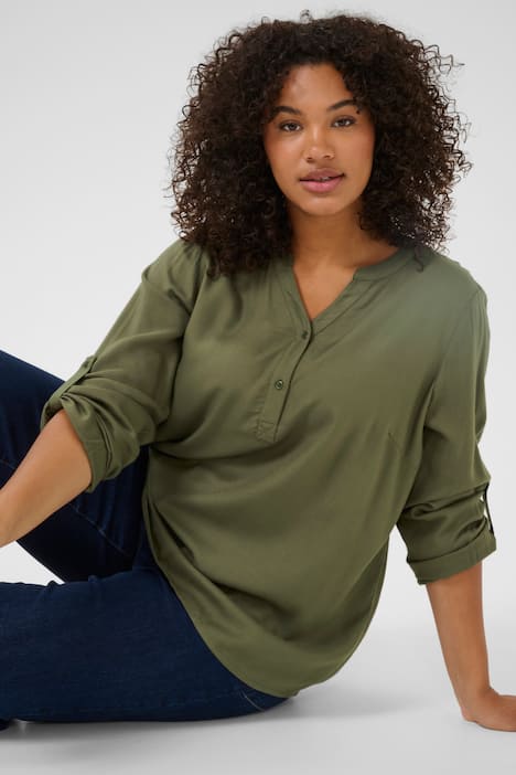 Langarm-Bluse Regular fit