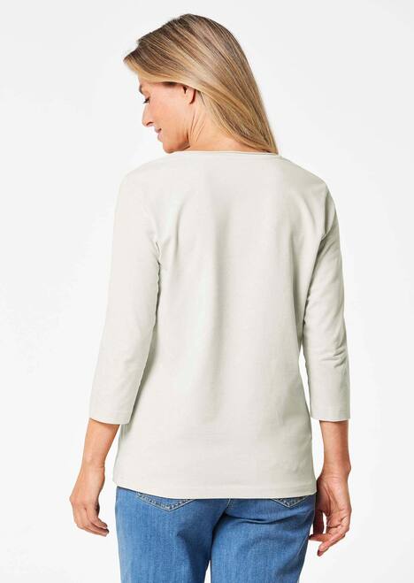 Shirt mit V-Ausschnitt