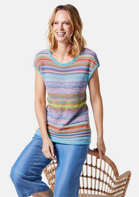 Bequemes Top mit schönem Dessin