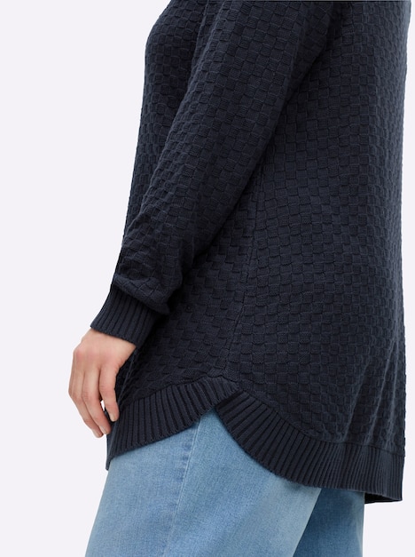 Pullover Langarm Rollkragen