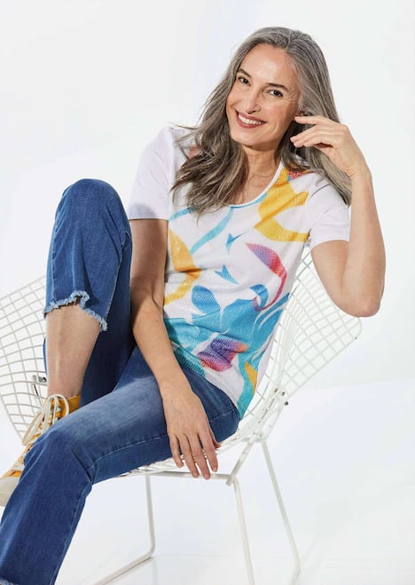 Shirt mit Rundhalsausschnitt