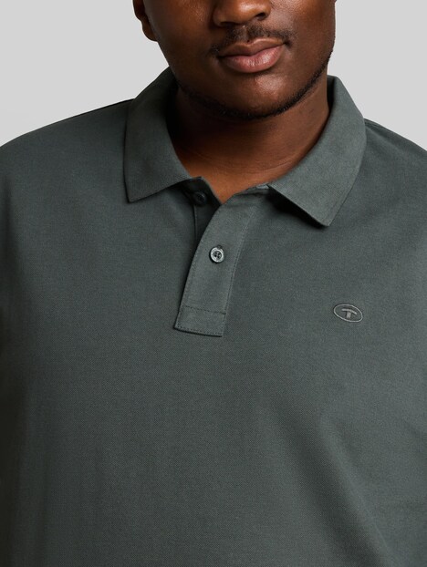 Langarm Piqué Poloshirt