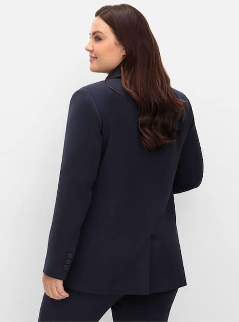 Blazer Langarm Uni Reverskragen