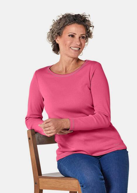 Basic T-Shirt aus reiner Baumwolle