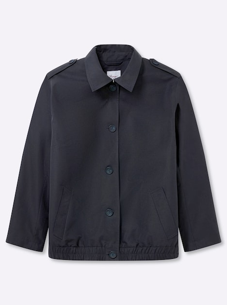 Blouson Langarm Umlegekragen