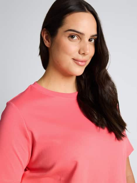 Tom Tailor Women PLUS T-Shirt Plus Size - Basic T-Shirt aus Baumwolle