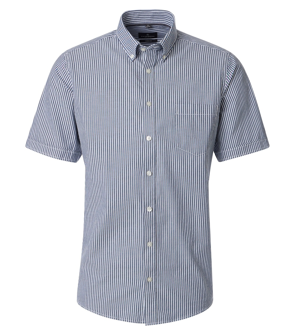 Freizeithemd Kurzarm gestreift Casual Fit