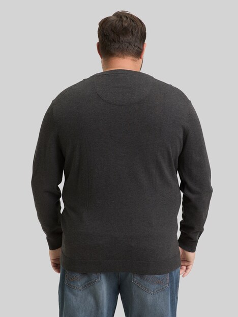 Strickpullover mit Logo Stickerei