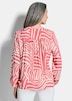 Grafische Viskosebluse mit Schlitz