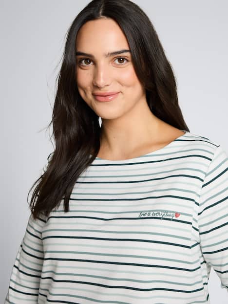 Langarmshirt mit Streifenmuster