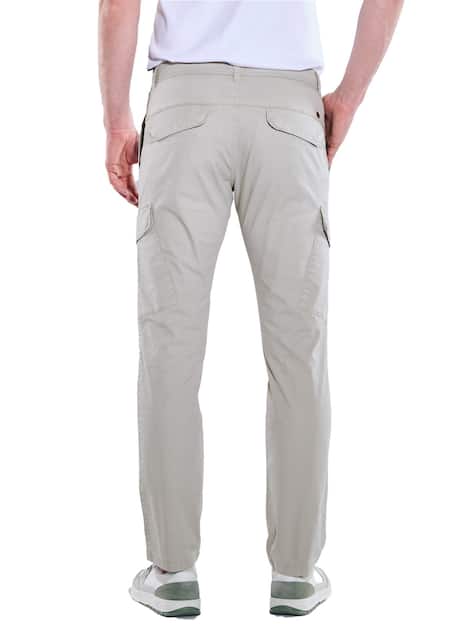 engbers Herren Cargo-Hose dezent gemustert , Silbergrau