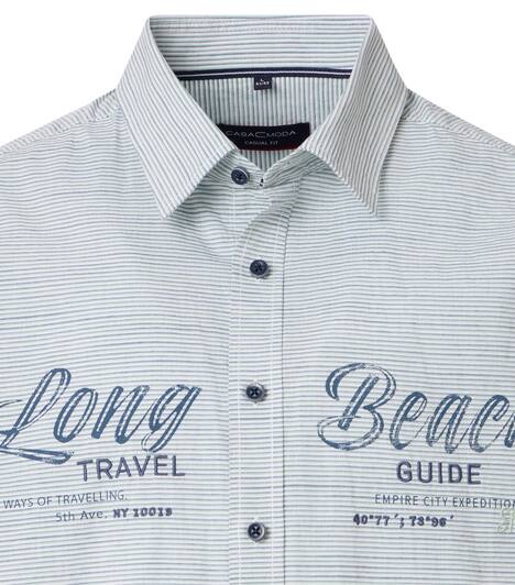 Freizeithemd Kurzarm gestreift Casual Fit