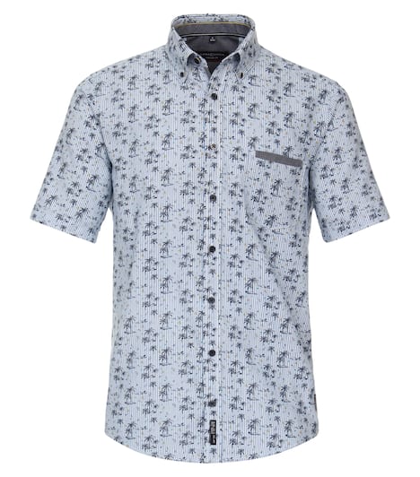 Freizeithemd Kurzarm gestreift Casual Fit