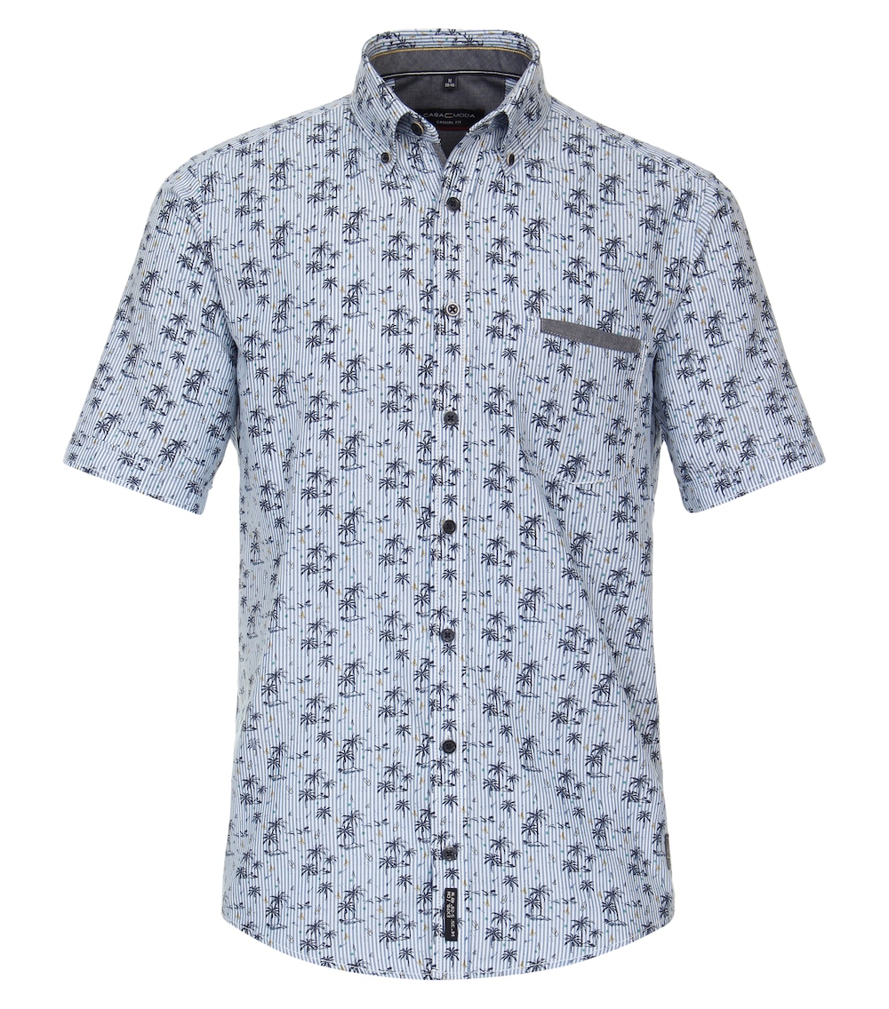 Freizeithemd Kurzarm gestreift Casual Fit