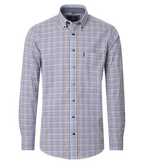 Freizeithemd extra langer Arm 72cm kariert Casual Fit