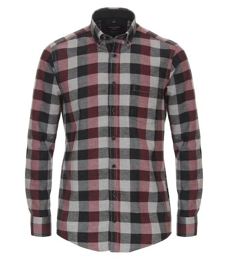 Flanellhemd kariert Casual Fit