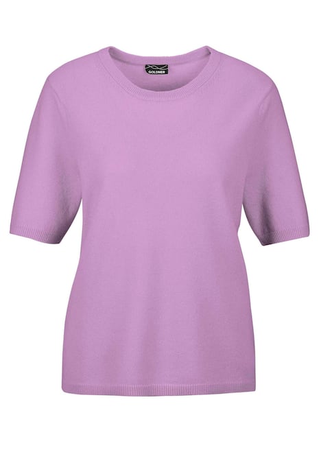 GOLDNER Pullover van kasjmier met ronde hals Pullover van kasjmier met korte mouwen en ronde hals