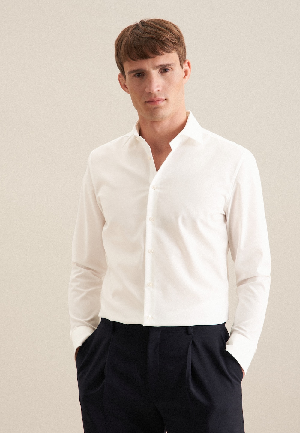 Herren Business Hemd - Uni
