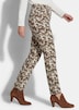 LOUISA-broek met print in jeanslook