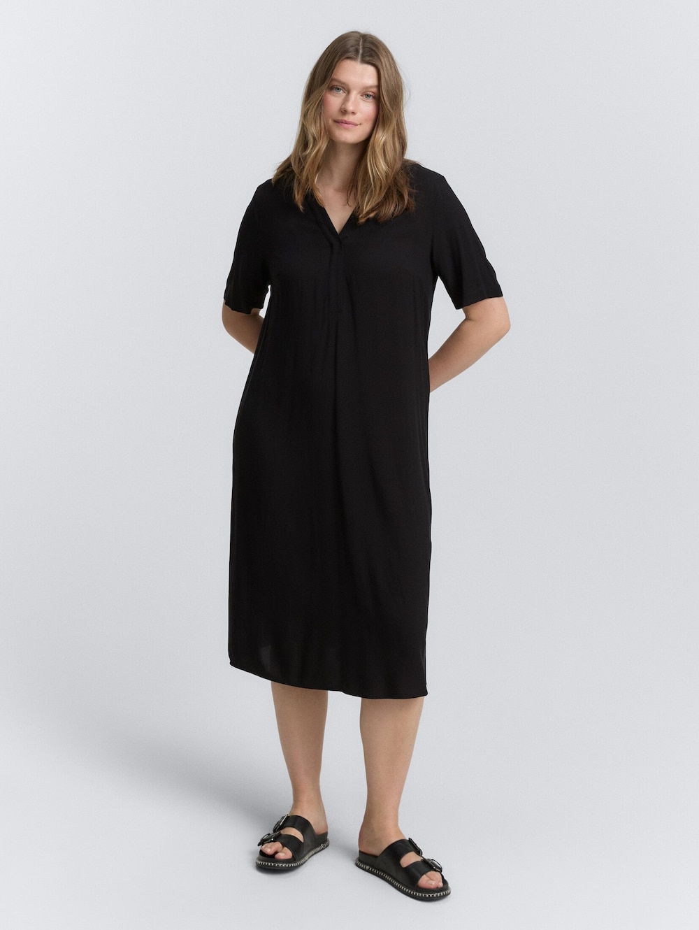 Tom Tailor Women PLUS Kleider & Jumpsuits Plus Size - Midi-Kleid aus Viskose