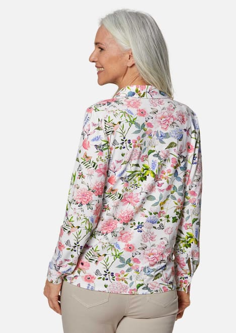 Expressieve jersey blouse met stretch