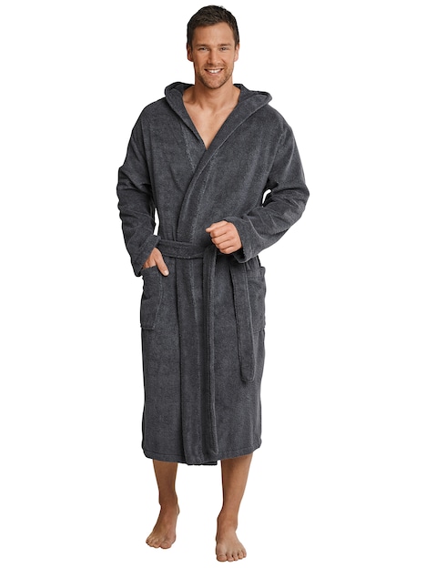 Schiesser Herren Bademantel Essentials