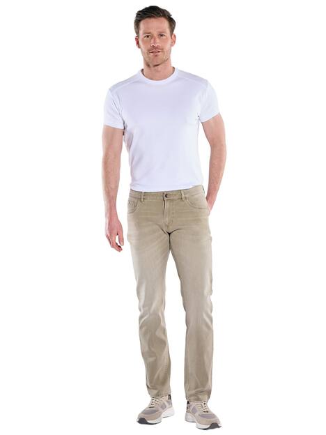 engbers Herren Sportive Jeans mit Soft Touch , Braunbeige