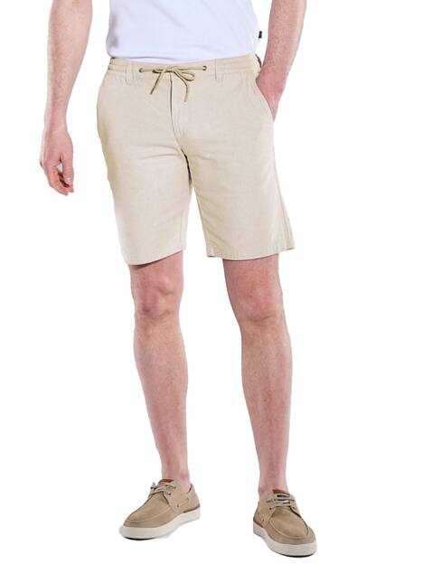 Bermuda mit Leinenanteil