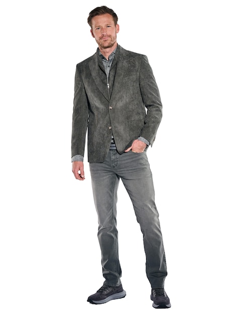 Herren Freizeit-Sakko regular , Oliv