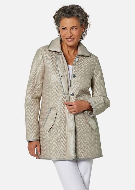 Longjacke mit außergewöhnlicher Steppung
