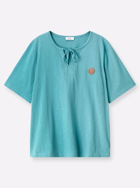 Halbarmshirt Kurzarm Ohne Kragen